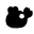 The transparent tray drawing converted into a clear menu bar silhouette